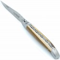 11 cm guilloched dual 2 bolsters Laguiole in juniper