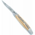 11 cm guilloched dual 2 bolsters Laguiole in juniper