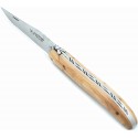 Laguiole folding knife in bronze and brass in resin