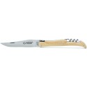 12 cm 2 bolsters Laguiole knife with a corkscrew in box tree