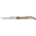 12 cm 2 bolsters Laguiole knife with a corkscrew in juniper