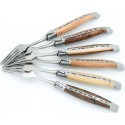 Table forks in matched wood