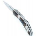 Saint Côme knife 12cm full handle in jet feather