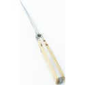 Alpin knife with the Edelweiss spring in juniper