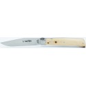 Alpin knife with the Edelweiss spring in juniper