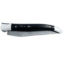 Couteau Laguiole 12 cm en ébène et lame damas carbone
