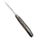 Couteau Laguiole 12 cm en noyer et lame damas japonais