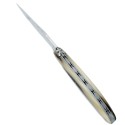 Couteau Laguiole 12 cm en pointe de corne et lame damas japonais