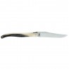 Couteau Laguiole 12 cm en pointe de corne et lame damas japonais