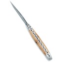 Couteau Laguiole 12 cm en genévrier et lame damas carbone
