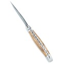 Couteau Laguiole 12 cm en genévrier et lame damas carbone
