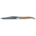 Couteau Laguiole 12 cm en genévrier et lame damas carbone