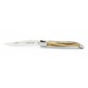 Laguiole pocket knife 10cm forged bee in natural beechwood