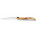 Couteau Laguiole 10cm plein manche en genevrier