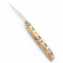Couteau Laguiole 10cm plein manche en genevrier