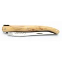 Couteau Laguiole 10cm plein manche en olivier