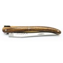 Couteau Laguiole 10cm Plein manche en pistachier