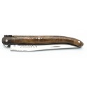 Couteau Laguiole 10cm plein manche en noyer