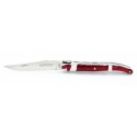 Couteau de Laguiole 10cm plein manche en Pétales de rose