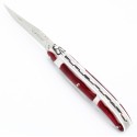 Couteau de Laguiole 10cm plein manche en Pétales de rose