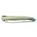 Couteau de Laguiole 10cm plein manche en Hêtre de l'Aubrac