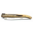 Couteau de Laguiole 10cm plein manche en Hêtre de l'Aubrac