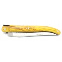 Couteau de Laguiole 10cm plein manche en Hêtre de l'Aubrac