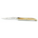 Couteau Laguiole 10cm plein manche en Pointe de corne