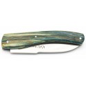 Couteau L'Antartica 12cm Hêtre de l'Aubrac bleu
