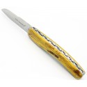 Couteau L'Antartica 12cm Hêtre de l'Aubrac jaune