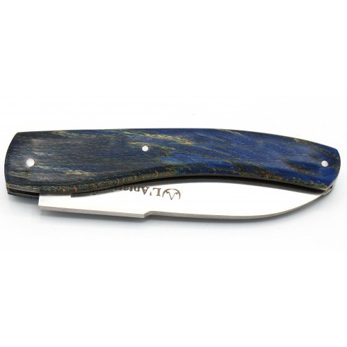 Couteau L'Antartica 12cm Hêtre de l'Aubrac bleu Russe