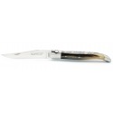 Couteau Laguiole d'exception 12cm  2 mitres en pointe de corne