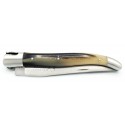 Couteau Laguiole d'exception 12cm  2 mitres en pointe de corne
