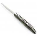 Folding knife Le Loki 12cm full handle in carbon fider with gold