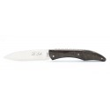 Couteau Le Loki 12cm plein manche en Fibre de carbone et bronze
