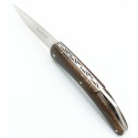 Pocket knife l'Espalion Lady bridge in dark brown beech wood