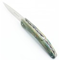 Pocket knife The Lady Espalion in turquoise blue beech wood