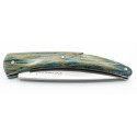 Pocket knife The Lady Espalion in turquoise blue beech wood