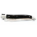 Couteau Laguiole 12cm 2 mitres en bois, Tête de Chat