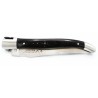 Laguiole pocket knife 12 cm 2 bolsters  in wood, engraved cat