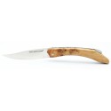 Couteau Le Saint Côme 12cm fermeture à pompe plein manche en Genévrier