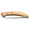Couteau Le Saint Côme 12cm fermeture à pompe plein manche en Genévrier