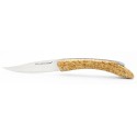 Pocket knife Le Saint Côme 12cm with a pump closure full handle in birch wood