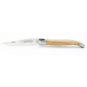 Couteau Laguiole 12cm 2 mitres en bois, Tête de Taureau