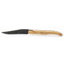 Laguiole pocket knife 12cm full handle in juniper, Brut de forge blade