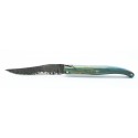 Laguiole pocket knife 12cm full handle in beech, Brut de forge blade