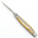 Couteau Laguiole 12cm 2 mitres en Hêtre de l'Aubrac