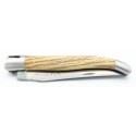 Couteau Laguiole 12cm 2 mitres en Hêtre de l'Aubrac