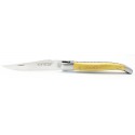 12 cm 2 bolsters Laguiole knife in olivewood