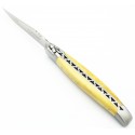 12 cm 2 bolsters Laguiole knife in olivewood